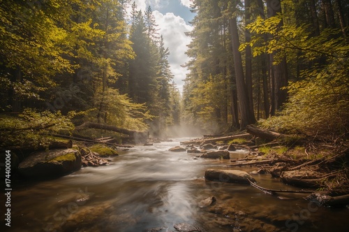 A narrow stream running acr...