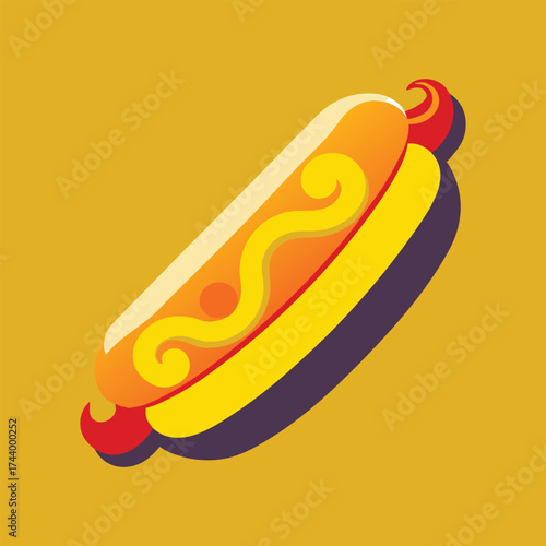 hot dog vector illustration