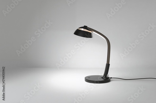 Modern table lamp against a...