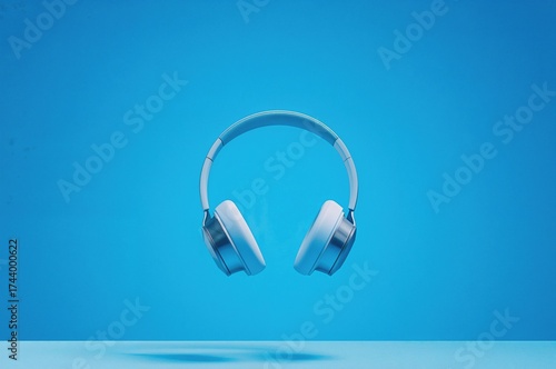 Floating silver wireless he...