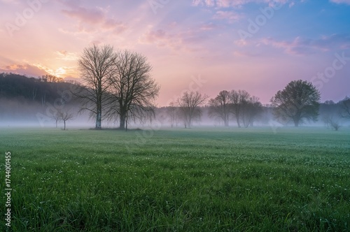 Morning or evening light ov...