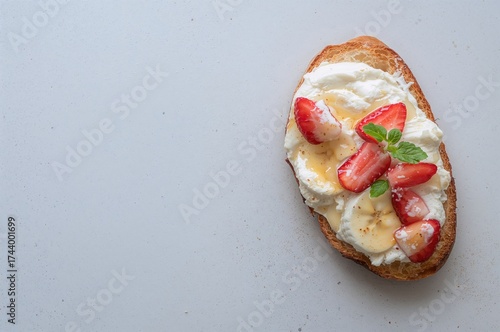 Goat cheese bruschetta topp...