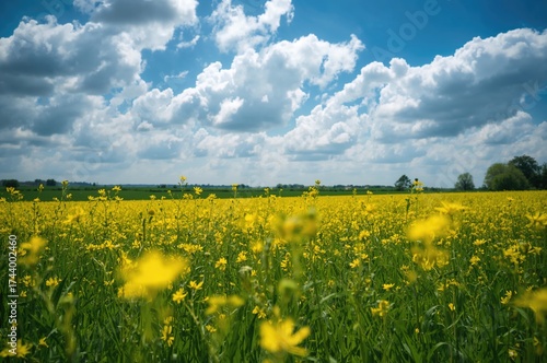 Bright Yellow Blossoms in a...