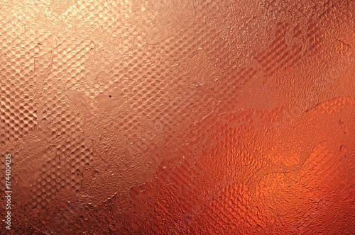 Copper Surface Illuminated ...