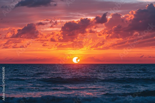 Vibrant clouds illuminate t...
