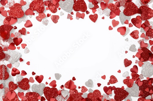 Romantic red and silver spa...
