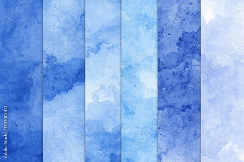 Collection of Blue Abstract...
