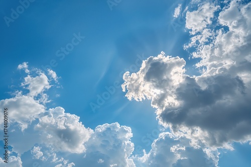 Blue Sky with White Clouds ...