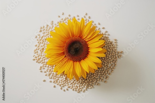 Isolated flower with sunflo...