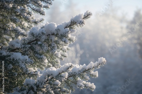 Pine Branches Blanketed in ...