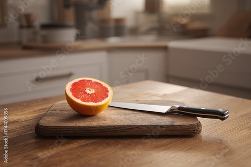 Grapefruit cut into slices ...