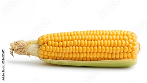 Isolated Sweet Corn on a Wh...