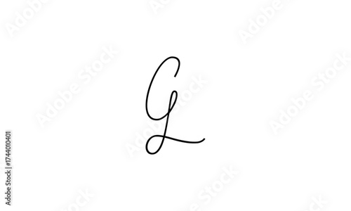 CL initial letters, monogram logo
