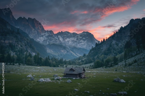 Distant view of a mountain ...