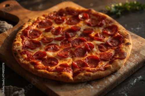 Delicious Pepperoni Pizza o...