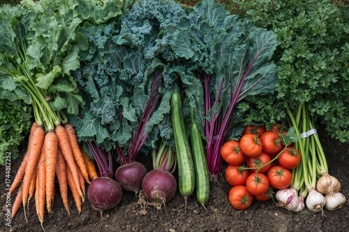 Organic summer harvest of c...