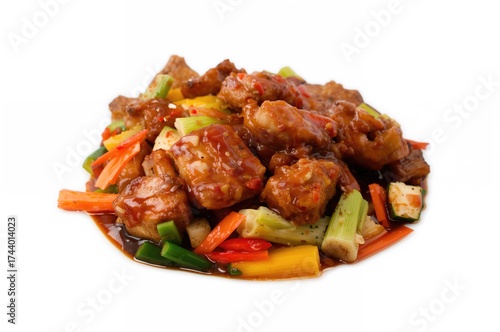 SautÃ©ed pork with teriyaki...