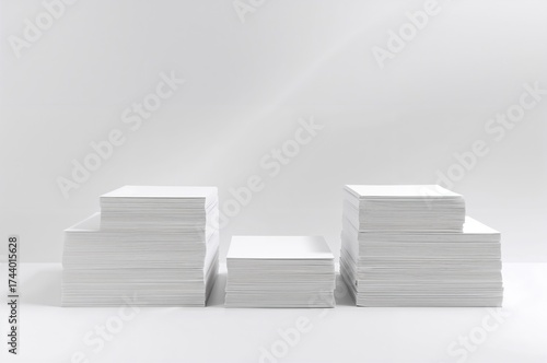 Piles of clean white sheets...