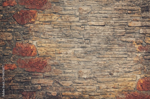 Vintage stone wall texture ...