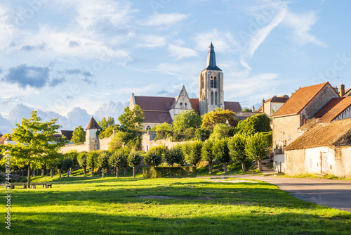 Charming village of Bonny-sur-Loire in France