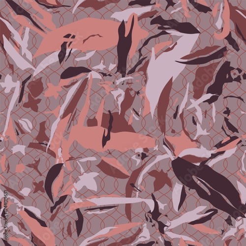 abstract an embossed blooming bright flower motif arrangement all over textile design illustration digital image printing factory. Vector illustration