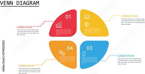 Circle Venn diagram infographic
