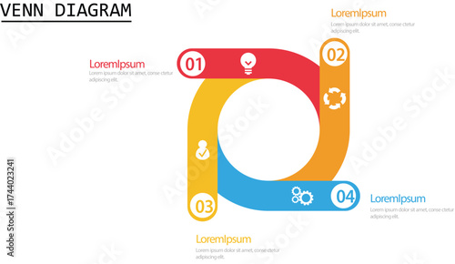 Infographic Venn diagram chart