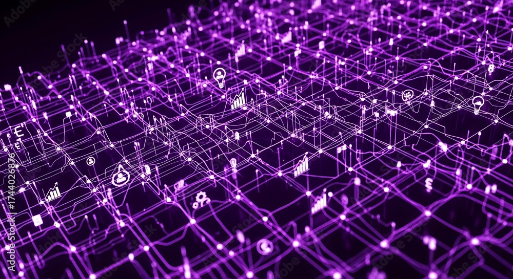 Obraz premium Abstract Digital Keyboard.