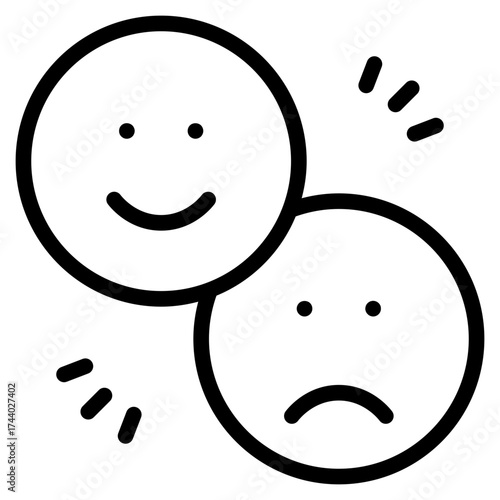 Emotions icon vector illustration