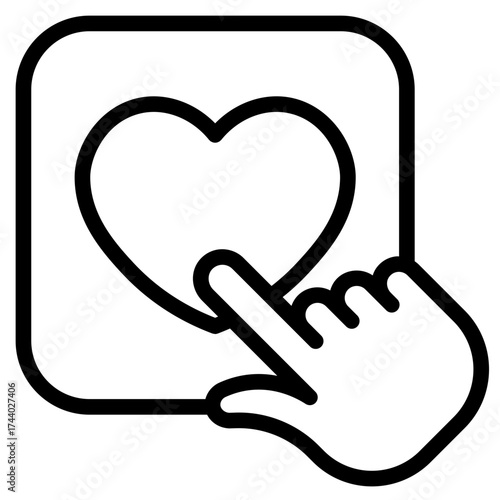 Like button icon vector illustration