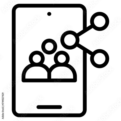 Social media icon vector illustration