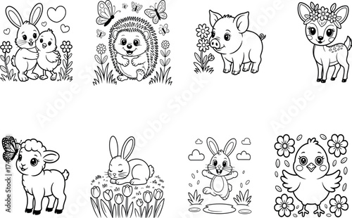 Sweet Baby Pandas – Panda Illustration Coloring Pack