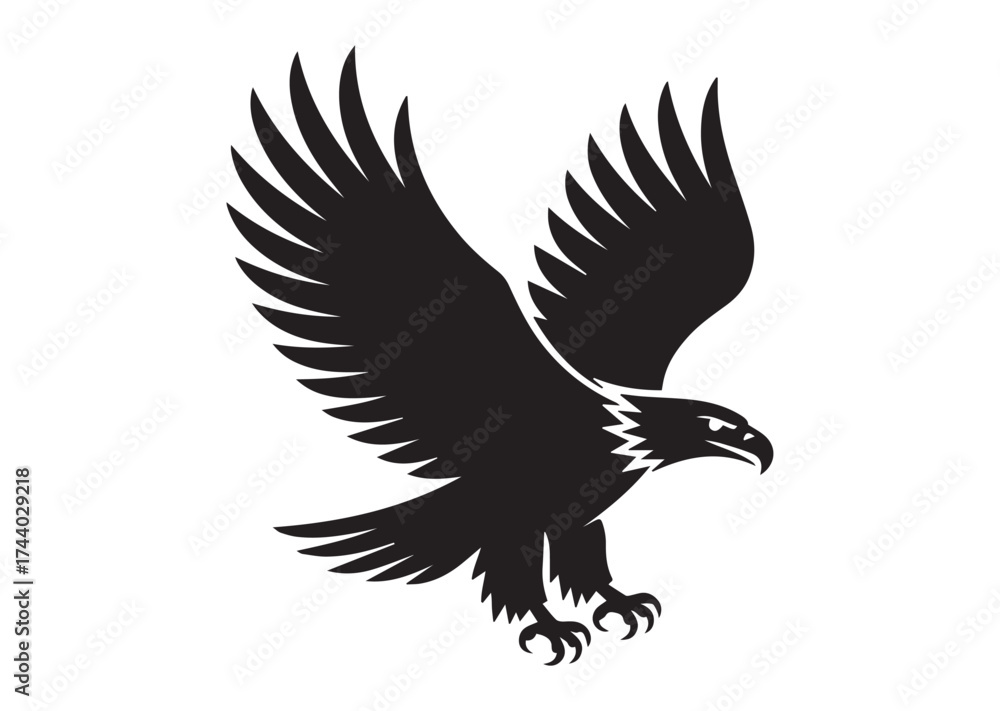Fototapeta premium Bald Eagle Icon, Bald Eagle Solid Vector, Bald Eagle Design