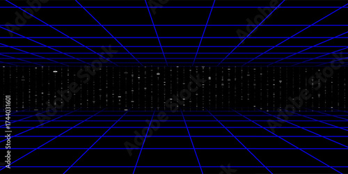 Pixel art background.8 bit game.retro game. for game assets in vector illustrations.Retro Futurism Sci-Fi Background. glowing neon grid.and stars from vintage arcade comp