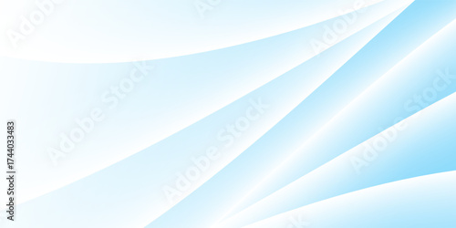 Abstract white wavy glowing lines on a blue background. Futuristic digital high-technology pattern. Health Care concept. Vector