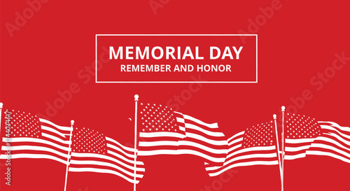 Memorial day american flag patriotic background remember honor