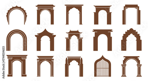 A collection of diverse architectural arch designs for inspiration.