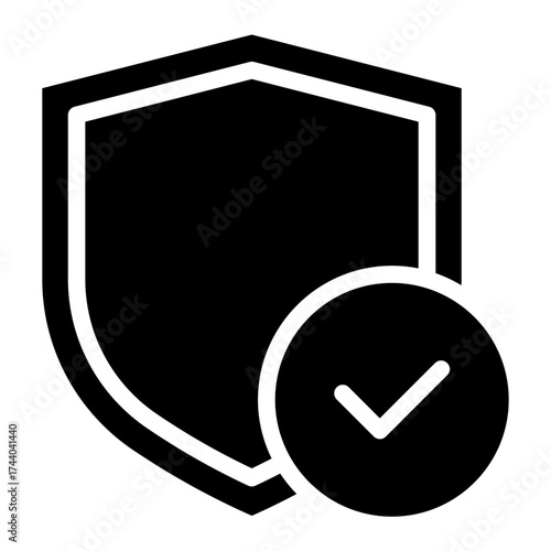 Reliability  icon glyph style vector illustration