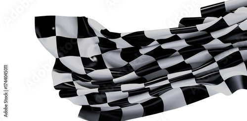 Dynamic waving checker flag...