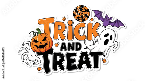 Halloween Imagery: A playful design captures the essence of Halloween, showcasing iconic symbols like a grinning pumpkin, a friendly ghost, and a charming bat.