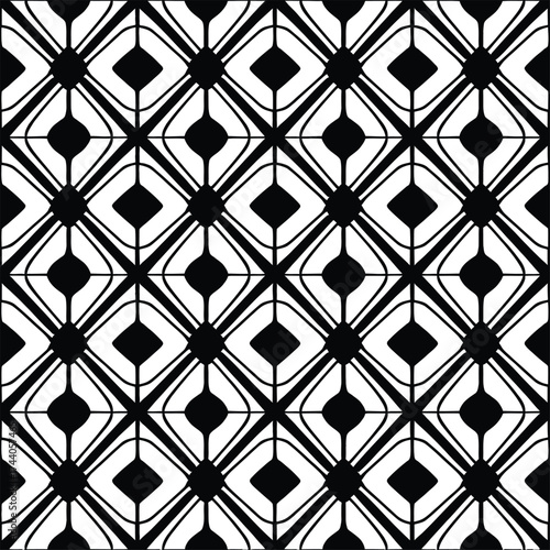 Intricate geometric pattern seamless design with repeating diamond shapes and lines