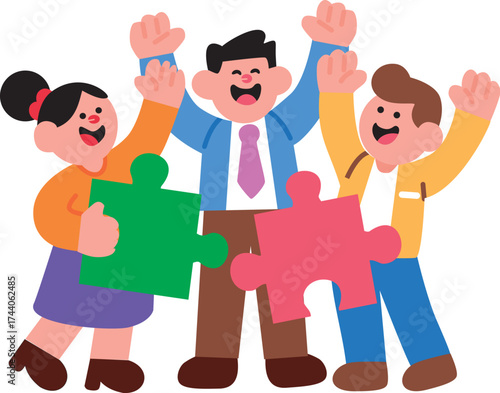 Teamwork and Collaboration Illustration