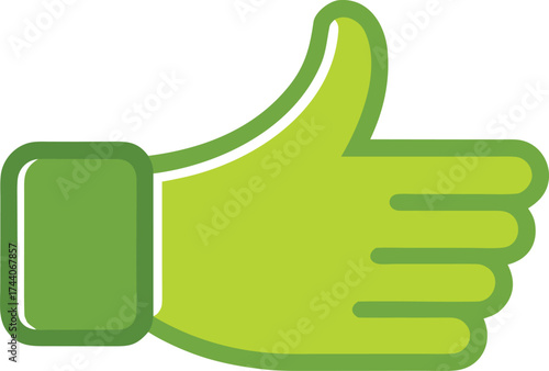 Thumbs up and down like icon hand sign for social media and web communication concept vector illustration