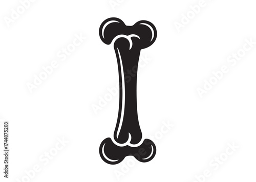 Bone icon, Bone solid vector design