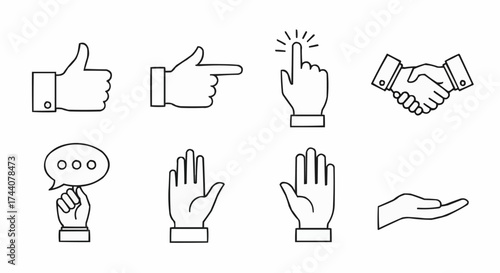 hand gestures set