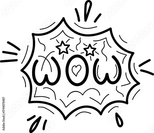 Hand-drawn speed clouds and anime doodle line elements vector. Includes dynamic manga motion shapes, expressive comic effects, explosion bursts, and emotional speech bubbles with WOW, BAM, OOPS 