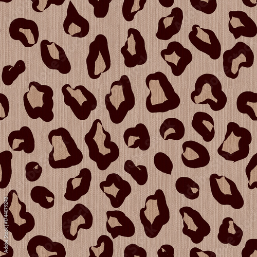 leopard pattern with texture effect in wide tones
