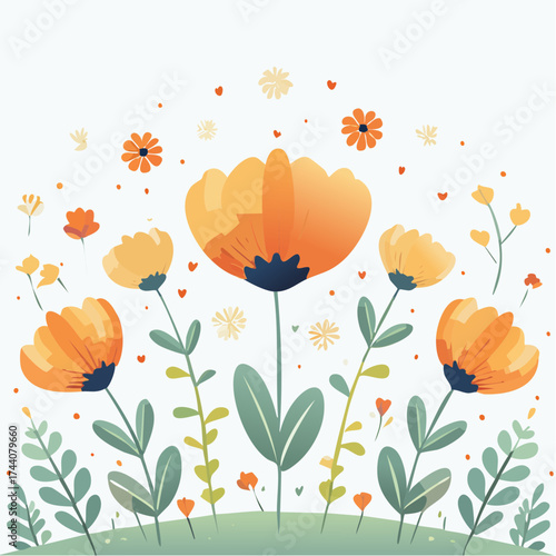 Hintergrund Klatschmohn