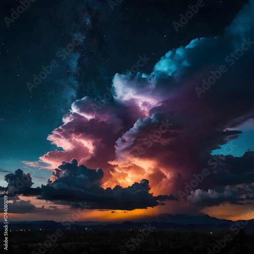 northern lights in the sky