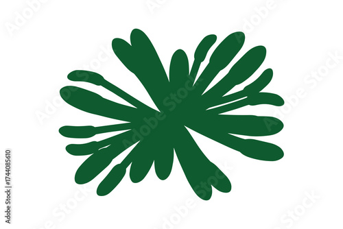 Abstract green plant or algae